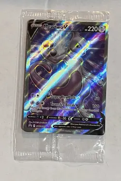 Pokemon Card TCG - Mewtwo V SWSH229 Black Star Promo Sword & Shield Promo NM - Image 1