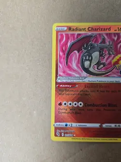 Pokemon x5 Card Radiant Charizard Lot Crown Zenith 020/159 GO 011/078 Rare Lp Nm - Image 3