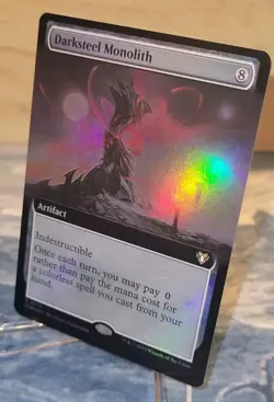 Mtg FOIL DARKSTEEL MONOLITH Extended Art NM Commander Masters CMM 0778 - Image 4