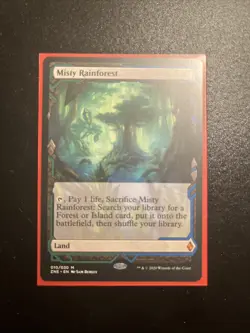 Magic the Gathering Zendikar Rising Expeditions Misty Rainforest Regular Mythic - Image 1