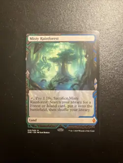 Magic the Gathering Zendikar Rising Expeditions Misty Rainforest Regular Mythic - Image 2