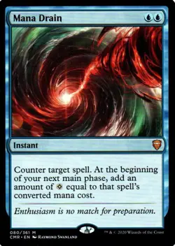 MTG: Commander Legends: Mana Drain: Lightly Played Condition - Image 1