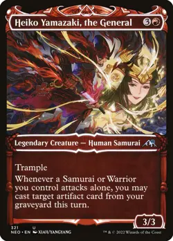 Heiko Yamazaki, the General Foil (321) Showcase Kamigawa: Neon Dynasty NEO MTG - Image 1