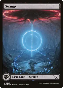 Swamp (287) Full Art March of the Machine MOM MTG Magic - Image 1