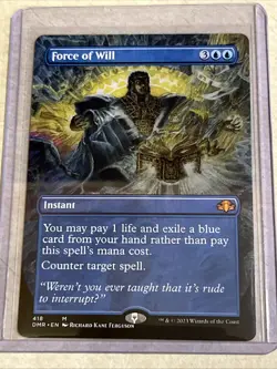 Force of Will (Borderless) Dominaria Remastered Regular - Image 1
