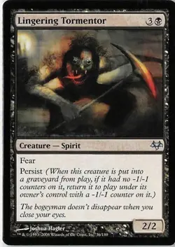 4 Lingering Tormentor - LP - Eventide - mtg - x4 4x - Image 1
