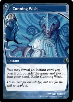 MTG Cunning Wish (Future Sight) Normal NM Mystery Booster 2 Magic 159 - Image 1
