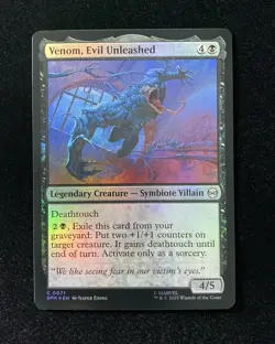 2025 Magic The Gathering MTG Marvel EN Foil C 0071 Venom Evil Unleashed KM035 - Image 1
