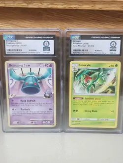 Pokemon CGC World Record English Bronzong 4 and Grovyle - Image 1