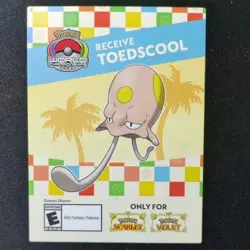 Exclusive Pokemon Worlds Anaheim 2025 Toedscool Unused Code Scarlet Violet Game - Image 1