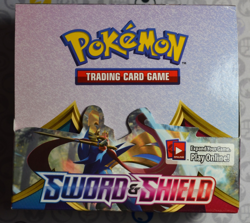 Pokemon Sword & Shield Base Set Booster Box EMPTY For Display - Image 1