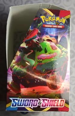 Pokemon Sword & Shield Base Set Booster Box EMPTY For Display - Image 4