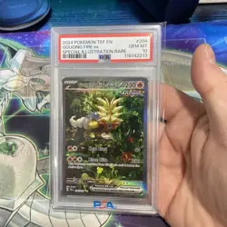 2024 Pokemon TCG Gouging Fire ex PSA 10 Special Illustration Rare 204/162 - Image 2