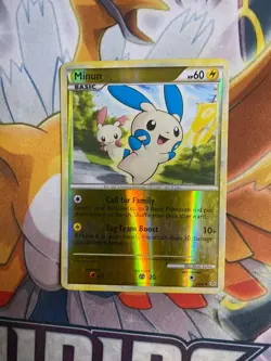 Pokemon TCG Minun 34/95 Reverse Holo - HGSS - Unleashed MP - Image 1
