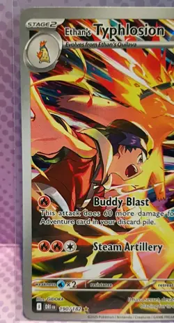 Pokemon TCG Ethan’s Typhlosion 190/182 Destined Rivals ILLUST RARE, FRESH PULL - Image 3