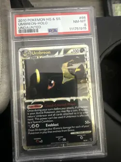 Pokemon Umbreon Prime Undaunted Ultra Rare #86 PSA 8 - Image 1