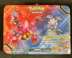 POKEMON 2016 Collector Chest Treasure Tin Volcanion Magearna Gengar SEALED NICE! - Image 1