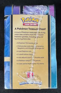 POKEMON 2016 Collector Chest Treasure Tin Volcanion Magearna Gengar SEALED NICE! - Image 5