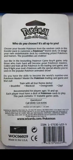 Pokemon Base Set Unlimited Blister Pack Charizard Art Sealed - Image 3