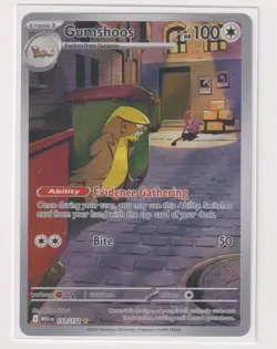 POKEMON GUMSHOOS 153/132 ILLUSTRATION RARE MEGA SET HOLO - Image 1