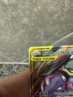 Pokemon TCG Muk Alolan Muk GX Full Art Holo Card 197/214 Sm-Unbroken Bonds - Image 4