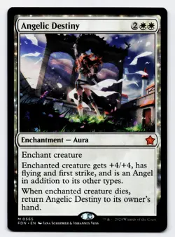 Angelic Destiny [0565] FDN Mythic Non-Foil [MTG Card English] - Image 1