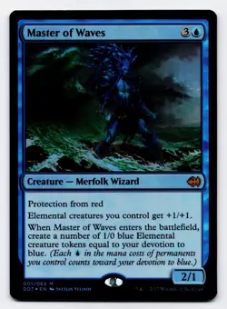 Master of Waves [001/063] DDT Mythic Foil [MTG Card English] - Image 1