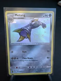 Metang Holo Rare Pokemon Card Hidden Fates Shiny Vault #SV31/SV94 - Image 1