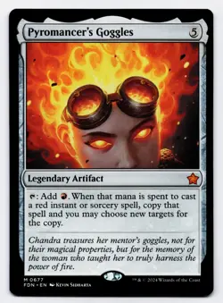 Pyromancer's Goggles [0677] FDN Mythic Non-Foil [MTG Card English] - Image 1