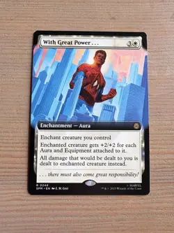 With Great Power. - 248 - MTG: Marvel’s Spider-Man - Extended Art - Rare - Image 1