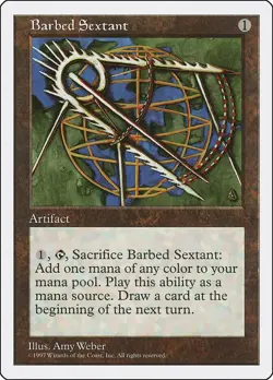 Magic the Gathering MTG Barbed Sextant Fifth Edition 5ED Common NM/M Artifact - Image 1