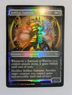 Selfless Samurai (Showcase) Kamigawa: Neon Dynasty Foil - MTG - Image 1