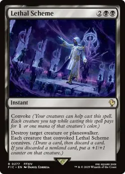 Lethal Scheme FINAL FANTASY Commander MTG MAGIC instant RARE - Image 1