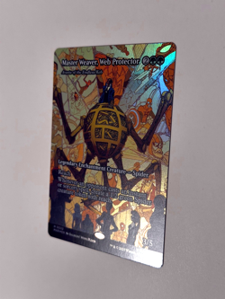 Master Weaver, Web Protector - Borderless FOIL - Marvel Eternal Legal - MTG - NM - Image 1