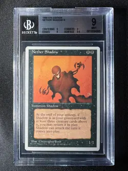 NETHER SHADOW 4th Edition MTG Magic The Gathering BGS 9.0 Beautiful! - Image 2