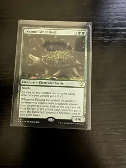 MTG Magic the Gathering Fecund Greenshell (171p/160) Bloomburrow Promos NM - Image 1