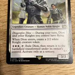 MTG Dion, Bahamut's Dominant English Final Fantasy Legendary Creature Mint F/S - Image 3