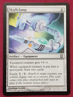 Magic The Gathering DARKSTEEL SKULLCLAMP artifact card MTG - Image 1