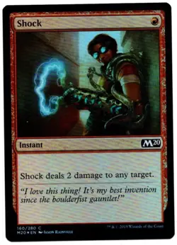 MTG SHOCK 160/280 FOIL M20 CORE SET 2020 MAGIC THE GATHERING - Image 1