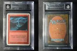 LIGHTNING BOLT 4th Edition MTG Magic The Gathering BGS 9 (surface 10!) Beautiful - Image 1