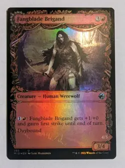 Fangblade Brigand/Eviscerator (Showcase) Innistrad: Midnight Hunt Foil - MTG - Image 1