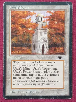 Magic The Gathering ANTIQUITIES URZA'S TOWER FOREST land card MTG - Image 1