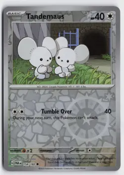 Pokemon Tandemaus 154/182 Reverse Holo Common SV04: Paradox Rift NM - Image 1