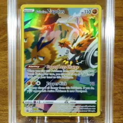 Pokemon SWSH Black Star Promo Galarian Zapdos SWSH283 AGS GEM-MT 10 FA Holo 2023 - Image 2
