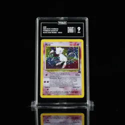 Super Clean Mew 9 Holo w/ fart swirl 2000 WOTC Black Star Promo TAG 9 Pokemon - Image 2