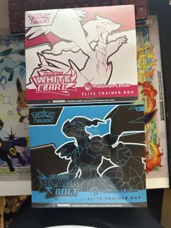 Pokemon Center Black Bolt and White Flare ETB Pokemon TCG - Factory Sealed - Image 1