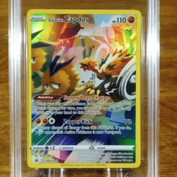 Pokemon SWSH Black Star Promo Galarian Zapdos SWSH283 AGS GEM-MT 10 FA Holo 2023 - Image 2