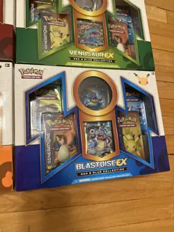 Pokemon TCG Charizard Venusaur Blastoise EX Box 20th Red & Blue Generations Set - Image 5