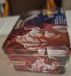 POKEMON TCG 2021 Collector Treasure Chest TIN SET 5 Packs 2 Foils Plus NEW - Image 3