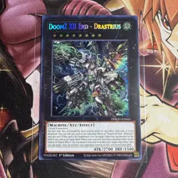 Yugioh! 1x DoomZ XII End - Drastrius DOOD-EN045 Secret Rare 1st Ed NM - Image 1